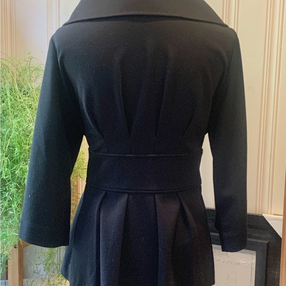 NEW CALVIN KLEIN WRAP JACKET MEDIUM BLACK - Picture 2 of 12